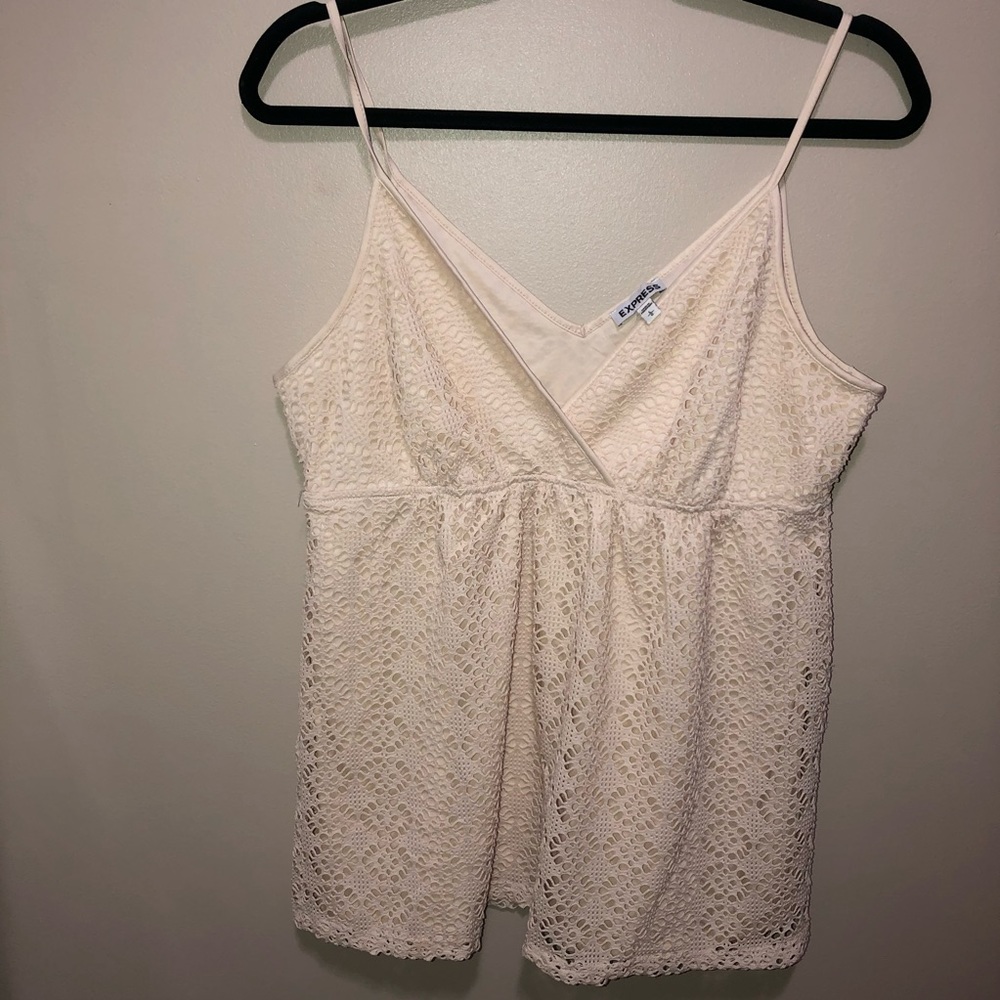 Express Lace V-Neck top